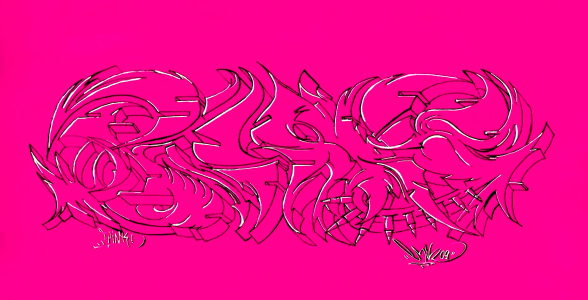 151029 Graffiti Sketches -3- Mr. Pink