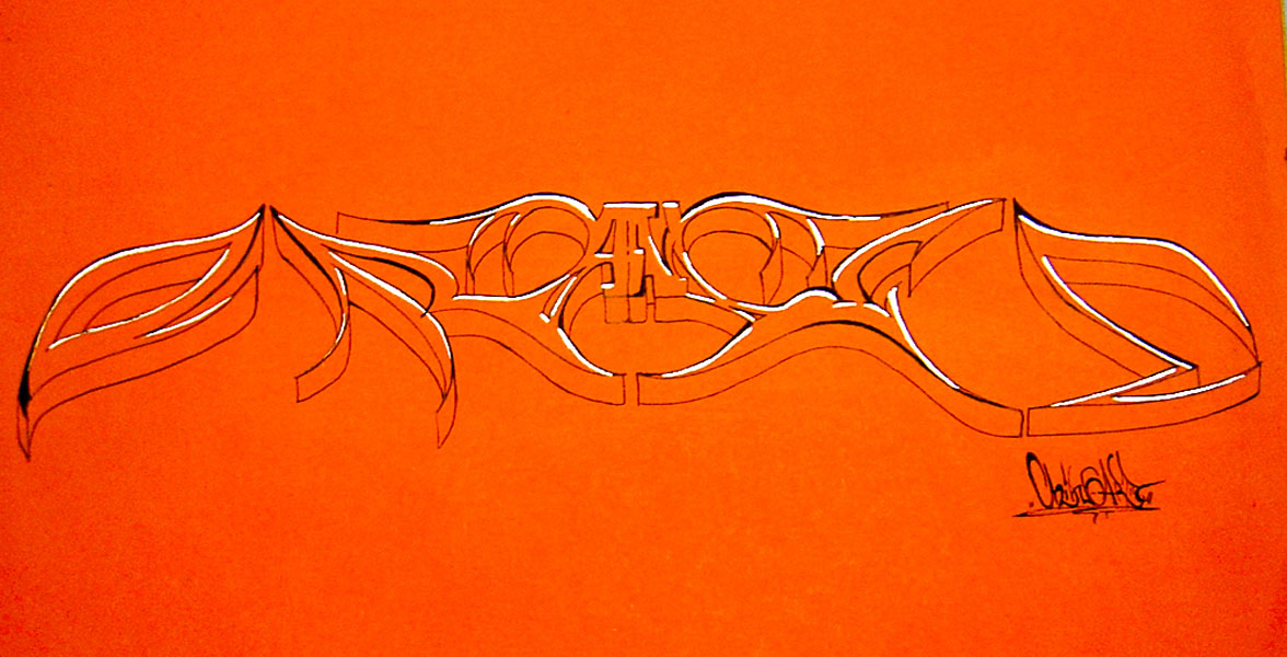 151029 Graffiti Sketches -4- Mr. Orange